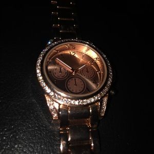 Rose gold watch